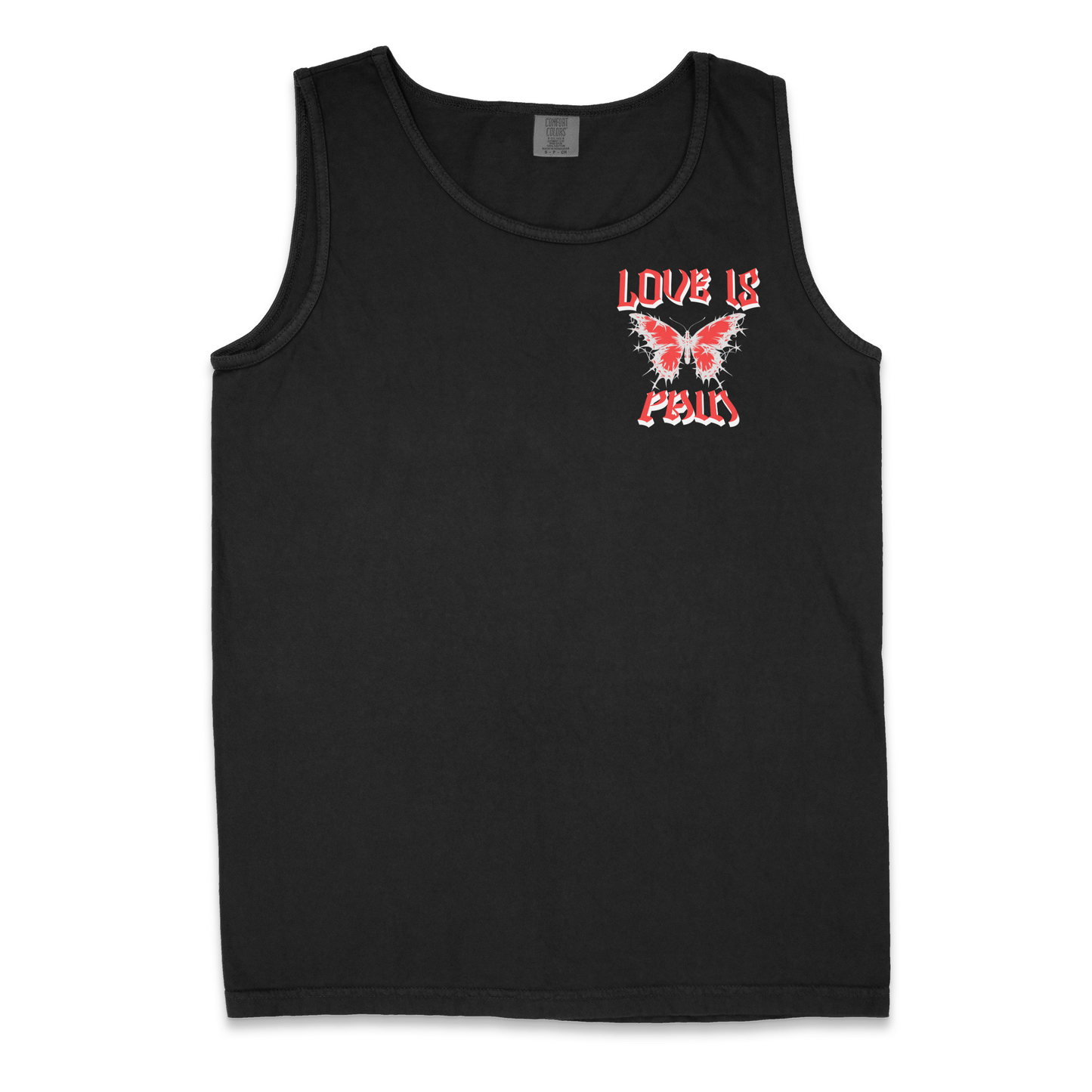 Love is Pain Butterfly Unisex Tank