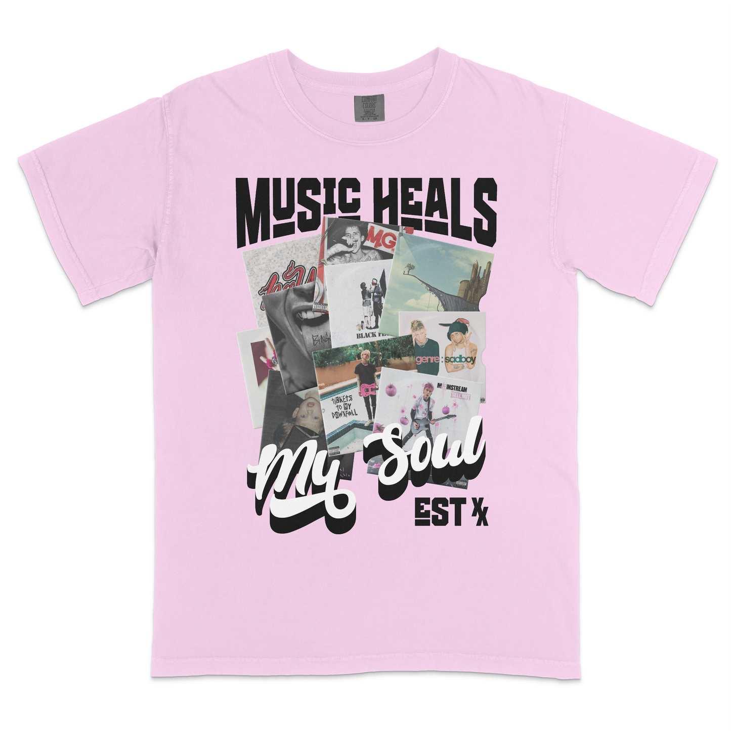 Music Heals MY Soul Heavyweight RS T-Shirt
