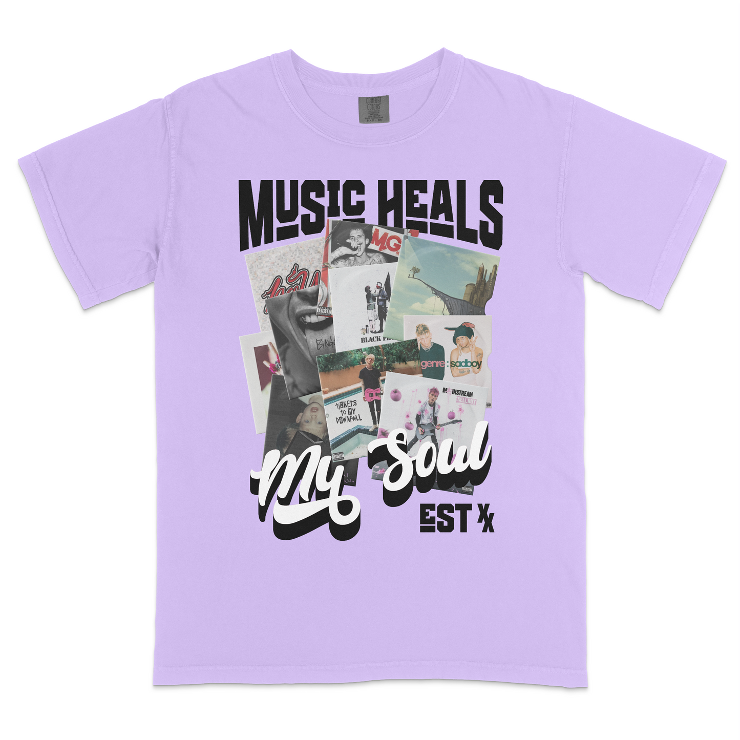 Music Heals MY Soul Heavyweight RS T-Shirt