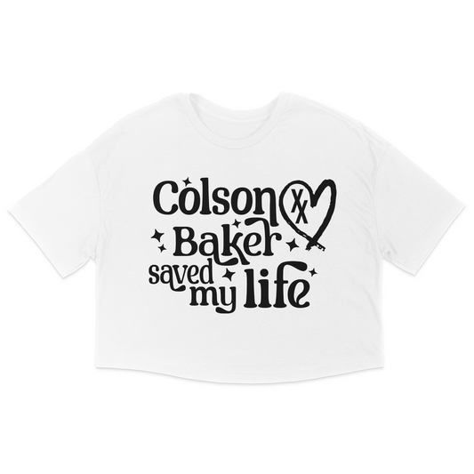 Colson Baker Saved My Life Girlie Women's Jersey Crop Top