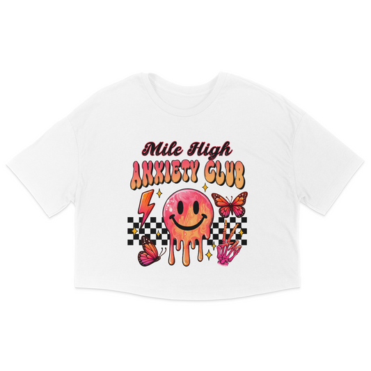 Mile High Anxiety Club Jersey Crop Top