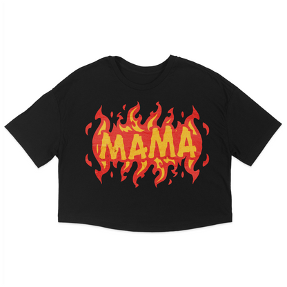 Mama Fire Jersey Crop Top