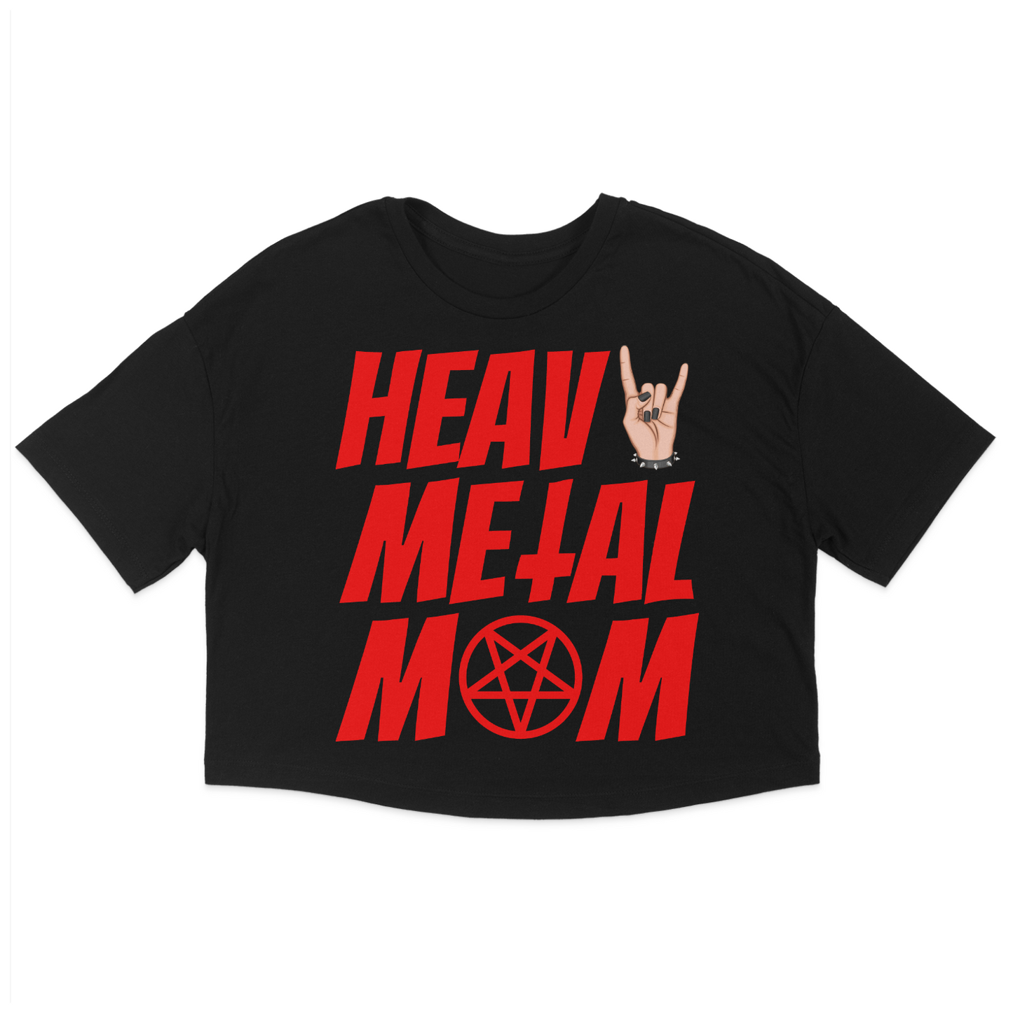 Heavy Metal Mom Jersey Crop Top