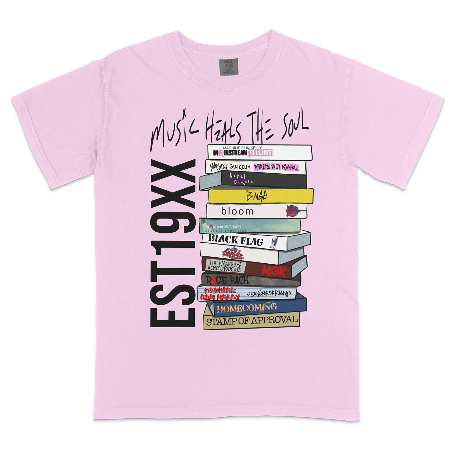 Music Heals the Soul Heavyweight RS T-shirt