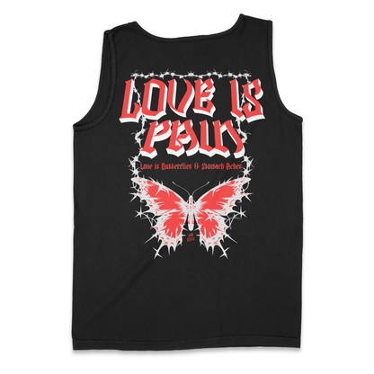 Love is Pain Butterfly Unisex Tank