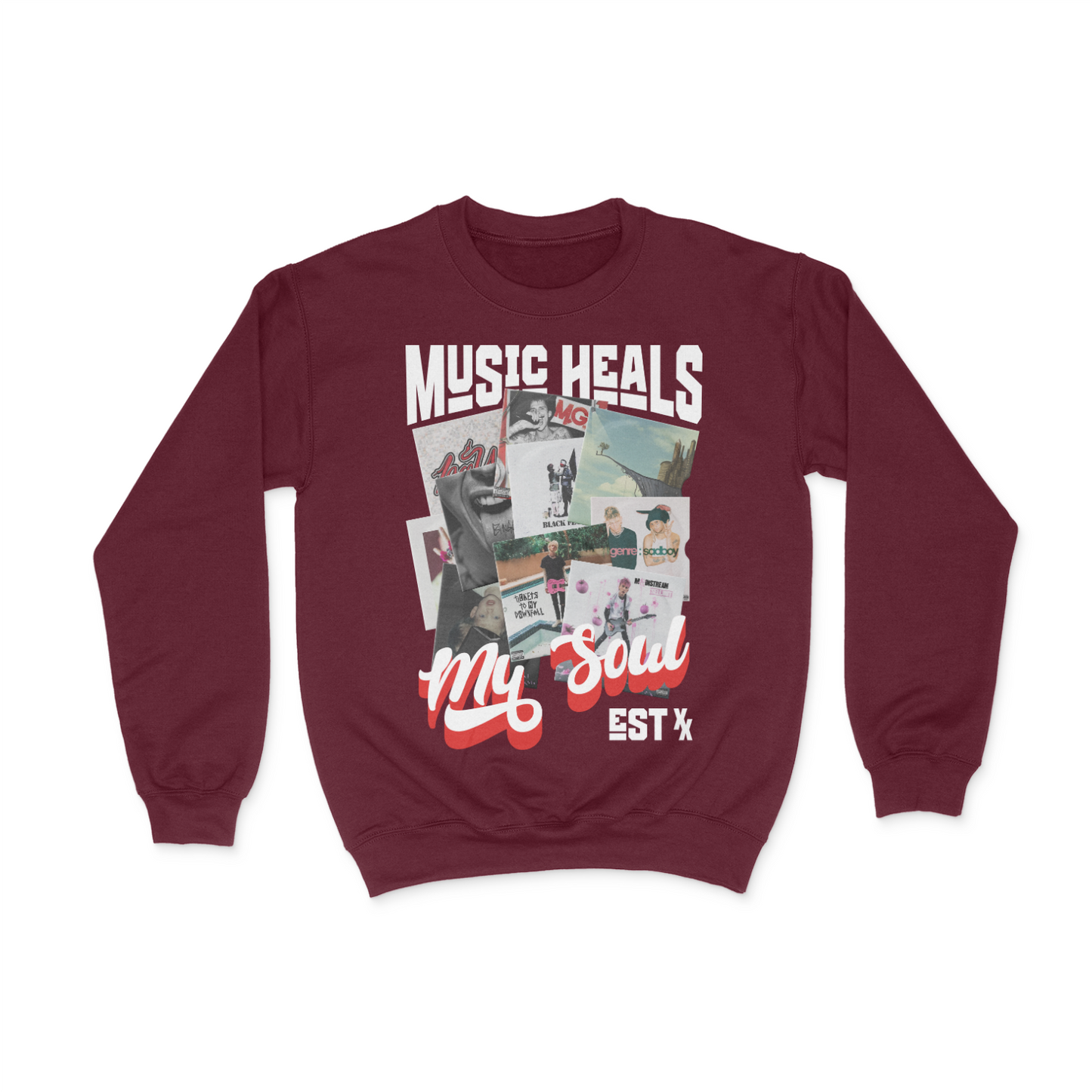 Vinyl Style Music Heals MY Soul Crewneck Sweater