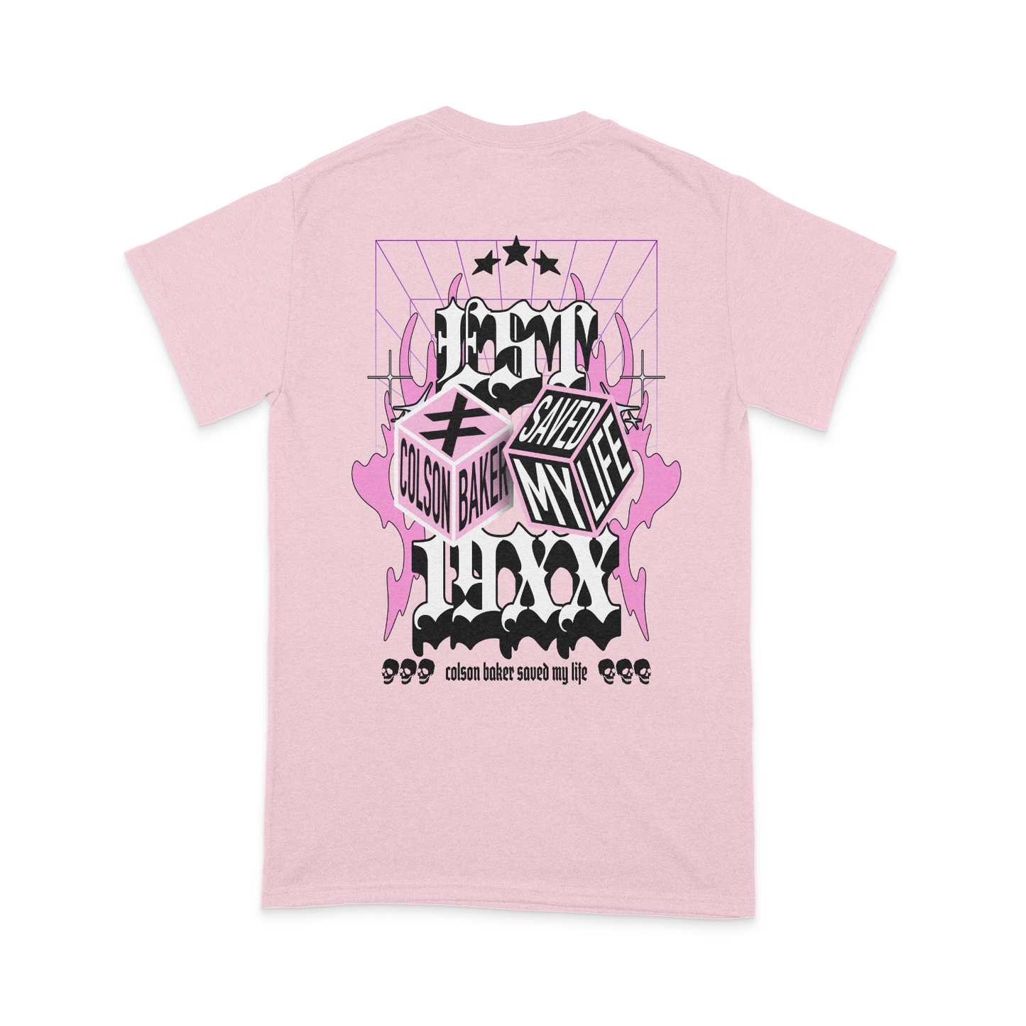 Colson Baker Saved My Life Pink Flame T-Shirt