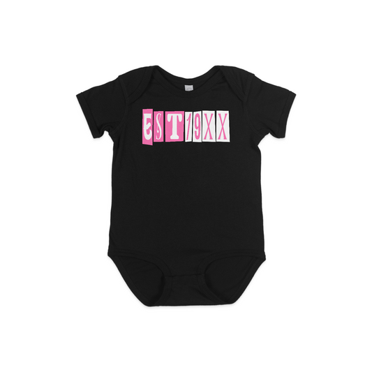 EST19XX Downfall Infant Jersey Bodysuit