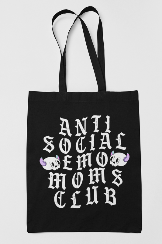 Anti-Social Emo Moms Club Canvas Tote Bag