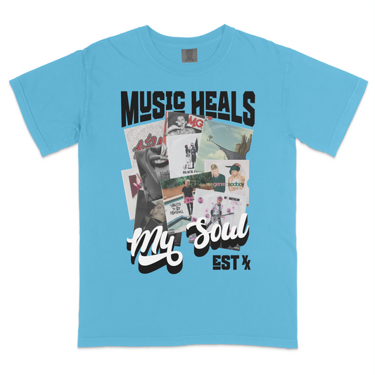 Music Heals MY Soul Heavyweight RS T-Shirt